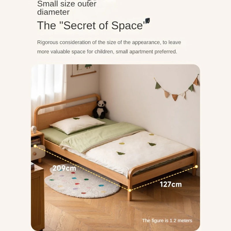 Beech solid wood kids bed