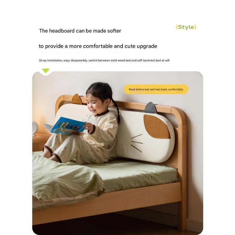 Beech solid wood kids bed