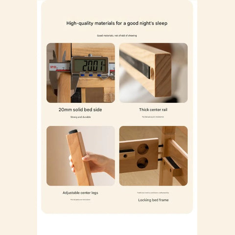 Beech solid wood kids bed