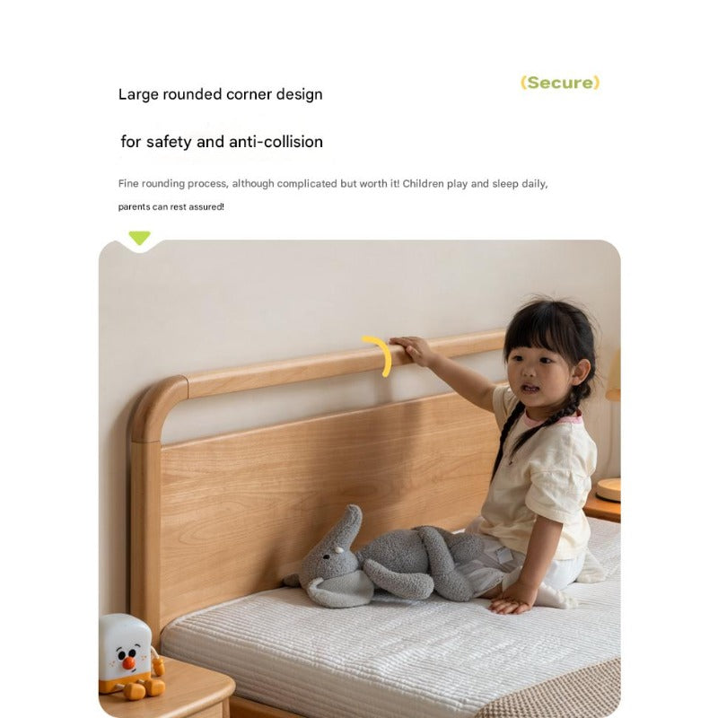 Beech solid wood kids bed