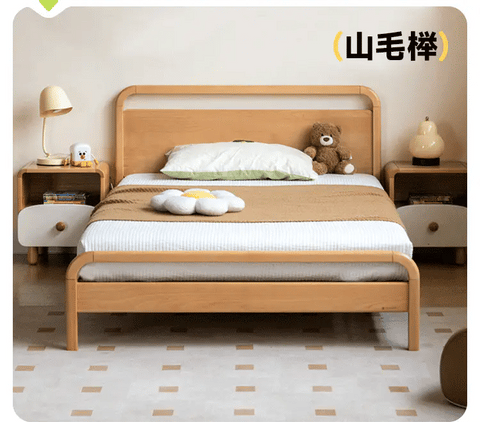 Beech solid wood kids bed