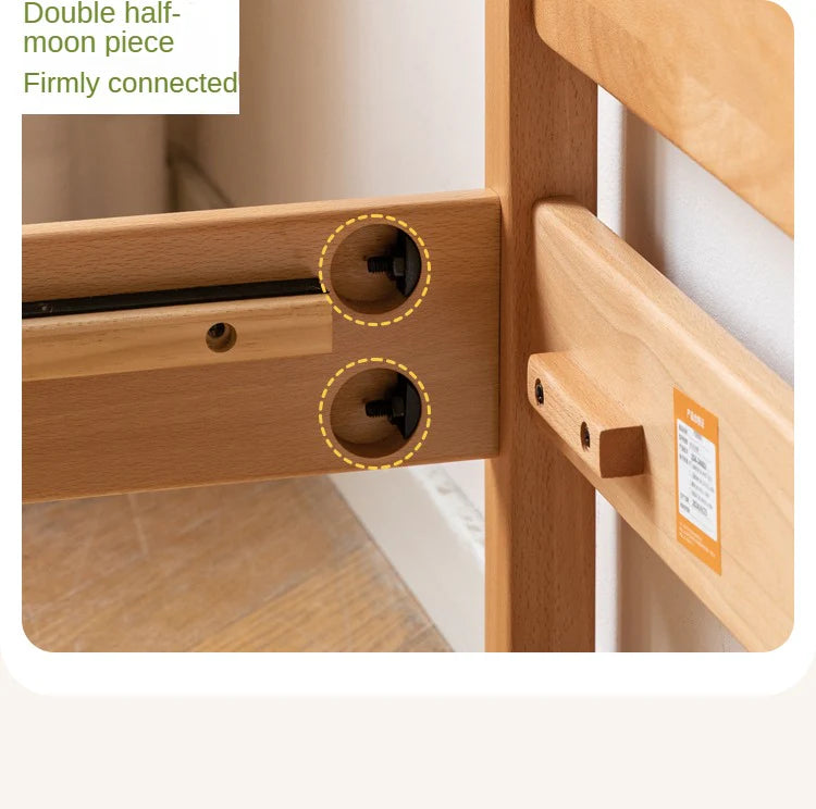 Beech solid wood kids bed