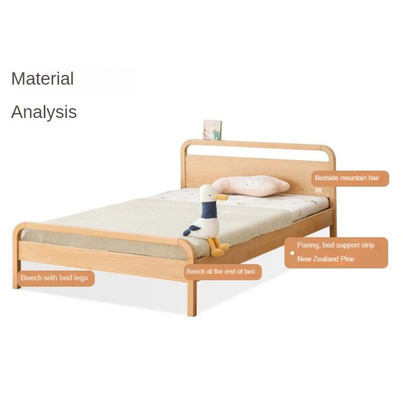 Beech solid wood kids bed