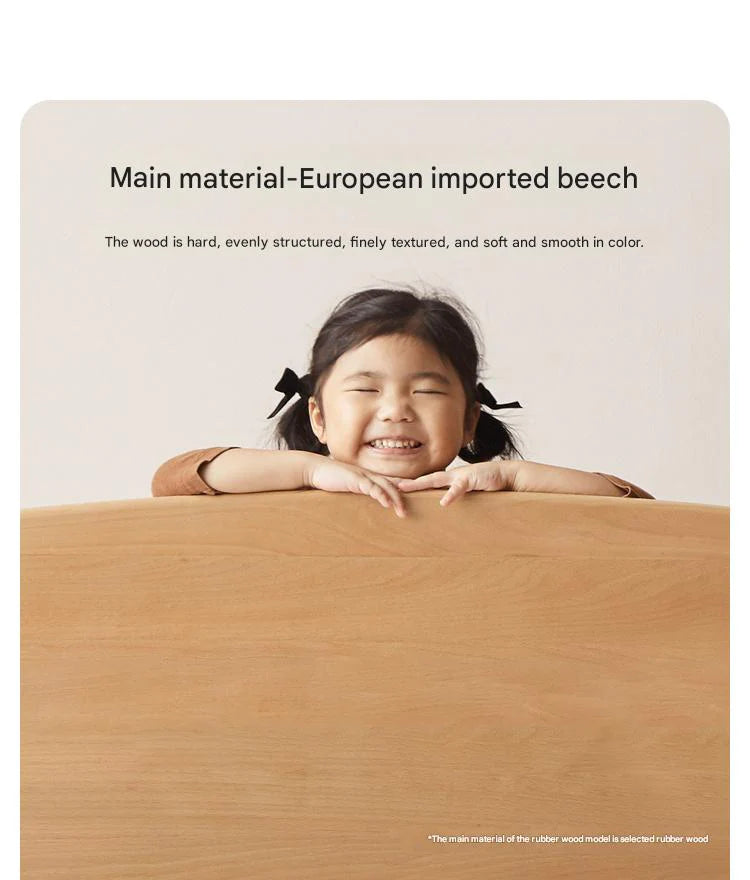 Beech solid wood kids bed