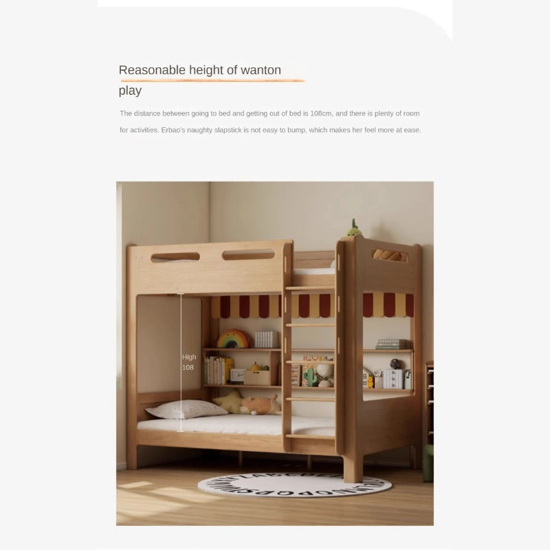 Oak solid wood Bunk Bed.