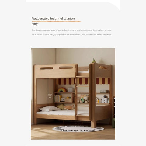 Oak solid wood Bunk Bed.