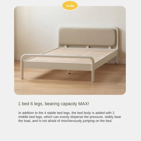 Rubber, Poplar Solid Wood Children's Single Bed