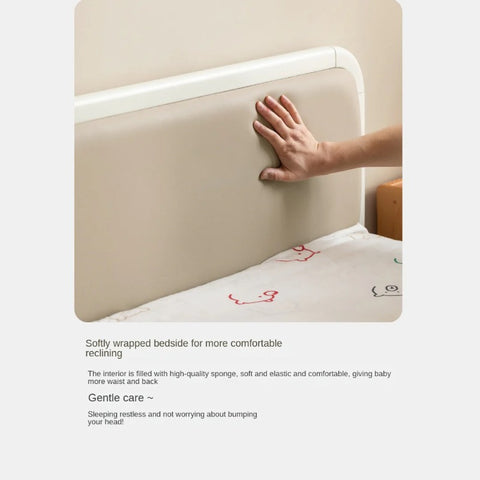 Rubber, Poplar Solid Wood Children's Single Bed