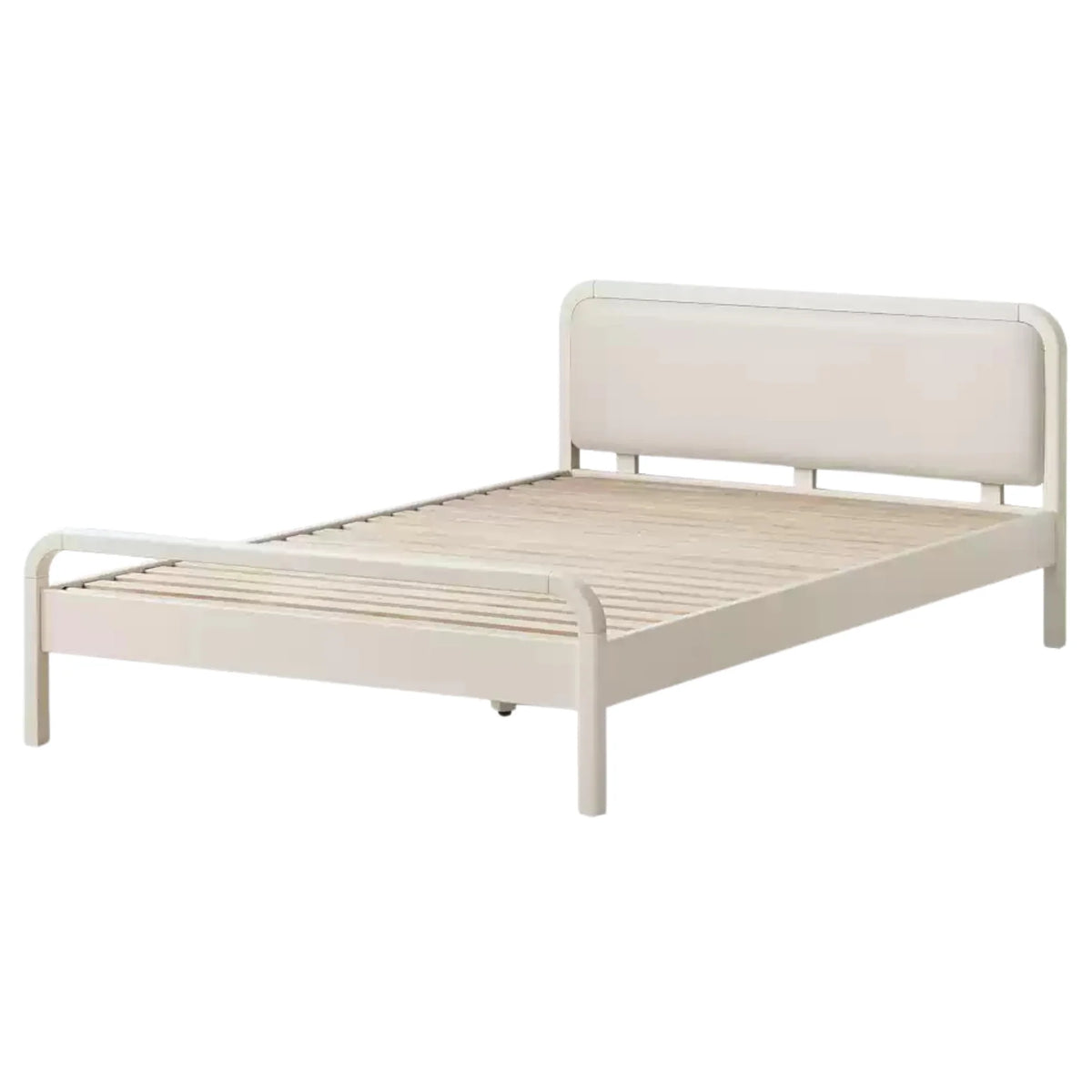 Rubber, Poplar Solid Wood Children's Single Bed