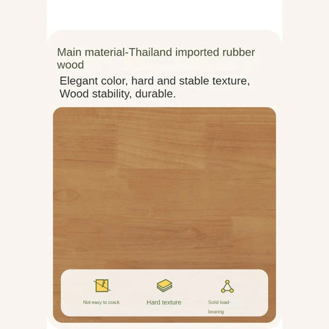 Rubber Solid Wood Children's White Cream Style Montessori Platform Bed.