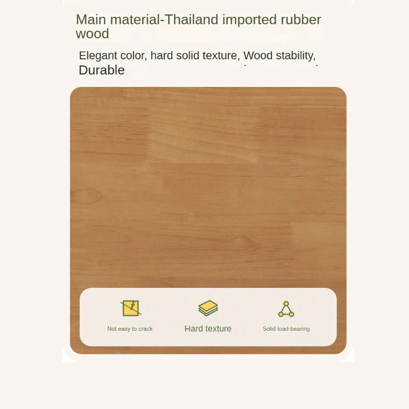 Rubber Wood White Cream Style Children's Soft Bed.