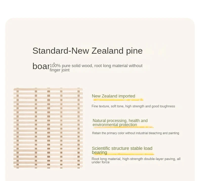 Beech solid wood children's bed with guardrails spliced bed<