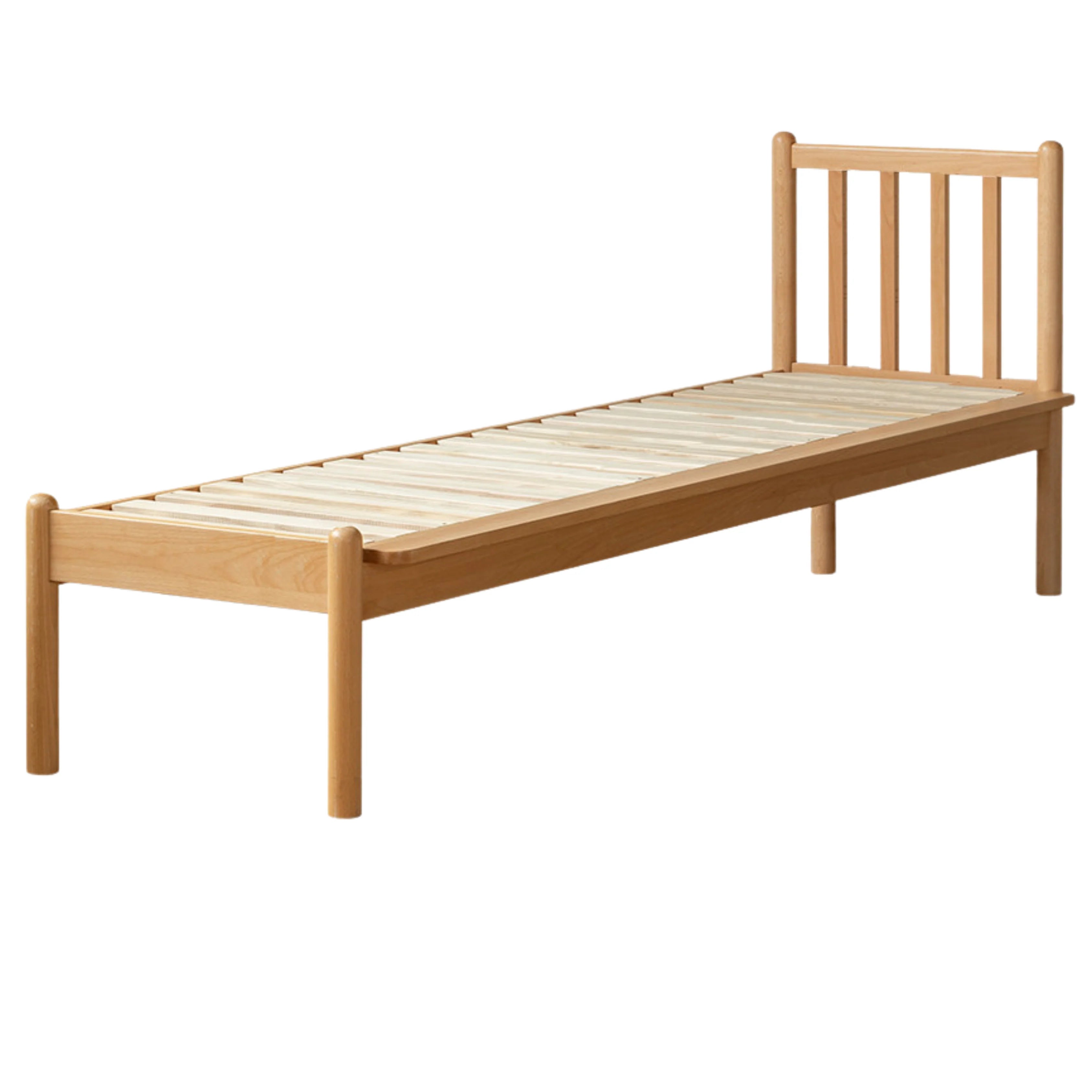Beech solid wood children's bed with guardrails spliced bed<