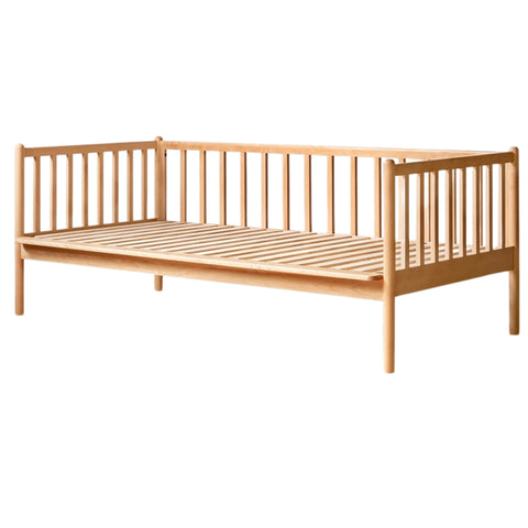 Beech solid wood children's bed with guardrails spliced bed<