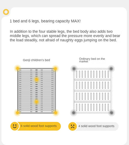 Oak solid wood children's bed with organic leather<