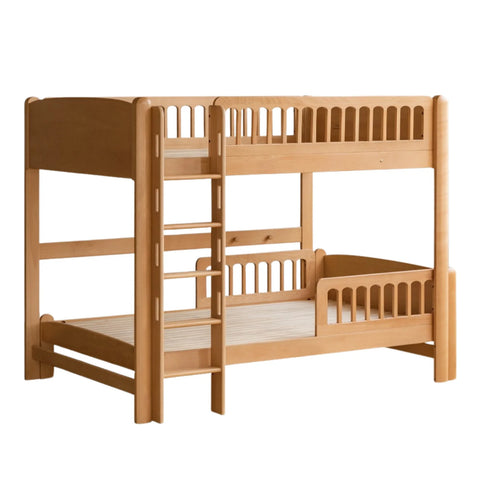 Beech solid wood children's bunk bed.