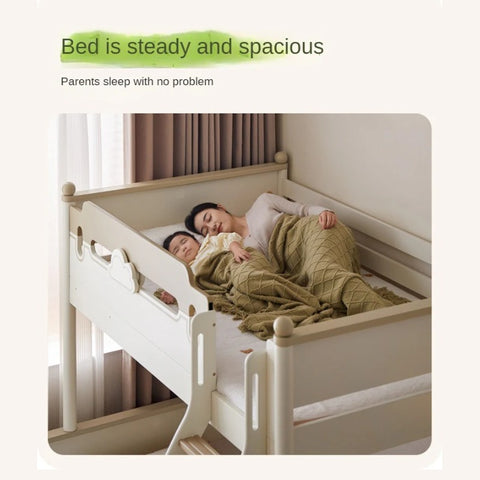 Beech solid wood children's bunk bed
