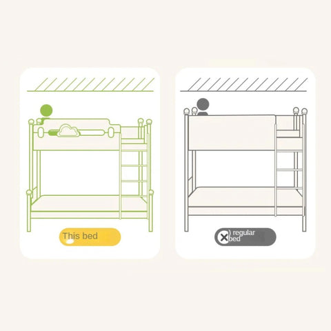 Beech solid wood children's bunk bed