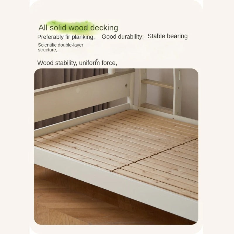 Beech solid wood children's bunk bed