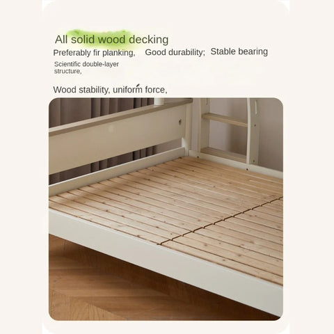 Beech solid wood children's bunk bed