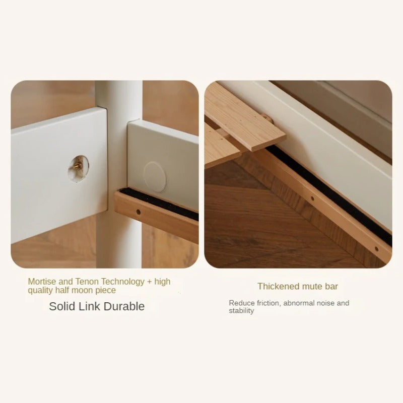 Beech solid wood children's bunk bed