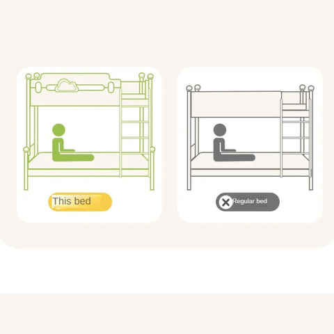 Beech solid wood children's bunk bed