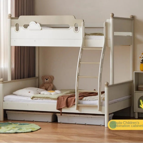 Beech solid wood children's bunk bed