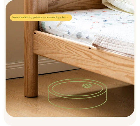 Beech, Oak Solid Wood Children's Bunk Bed.