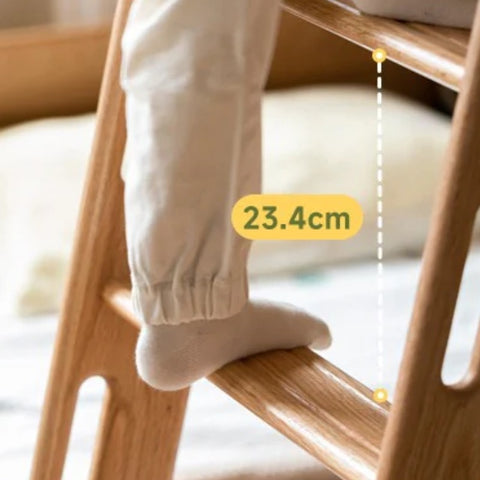 Beech, Oak Solid Wood Children's Bunk Bed.