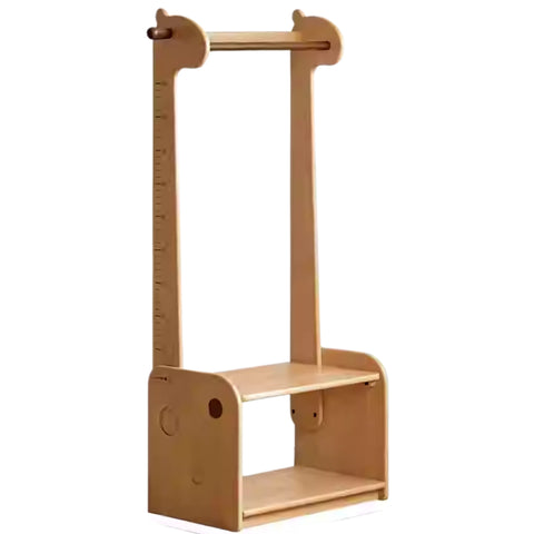 Beech, Solid Rubberwood Children's Coat Rack