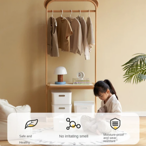 Beech Solid Wood Kids Floor Hanger