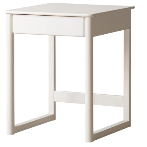 Beech and Rubber Solid Wood Kids Study Desk with Integrated Bookshelf Natural Finish Corner Storage