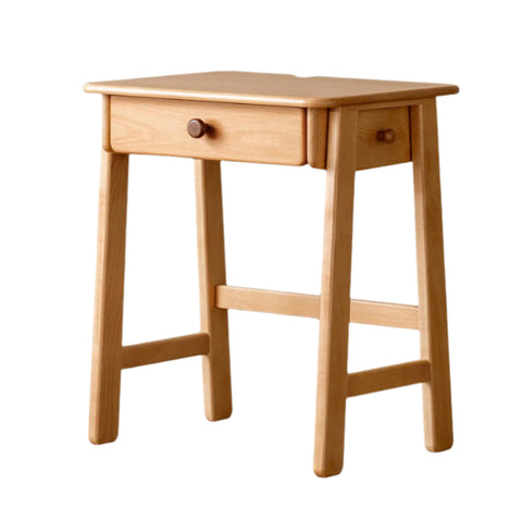Beech Solid Wood Childrens Desk Natural Study Table with Storage Drawers for Boys & Girls Home Learning