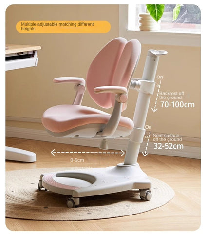 Solid Rubber Wood Cream White Childrens Writing Desk with Drawer for Study and Reading