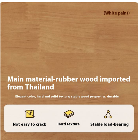 Beech Solid Wood Kids Desk with Movable Storage Natural Finish Study Table with Pulleys