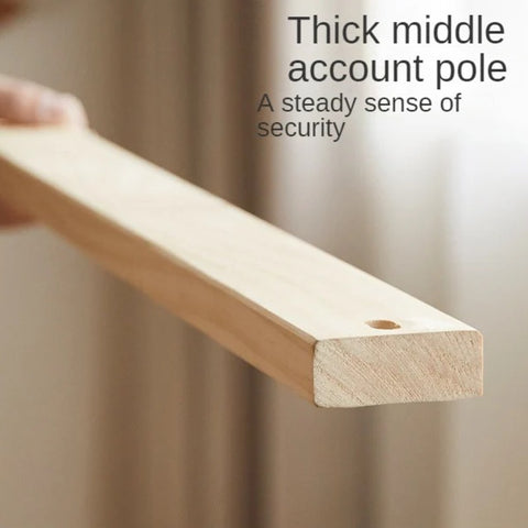 Beech solid wood children's guardrail bed with light