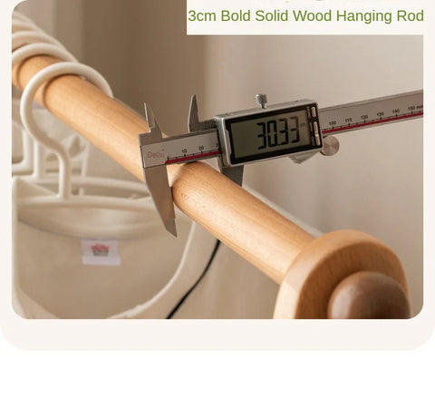 Beech Solid Wood Kids Wardrobe