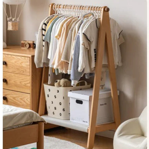 Beech Solid Wood Kids Wardrobe