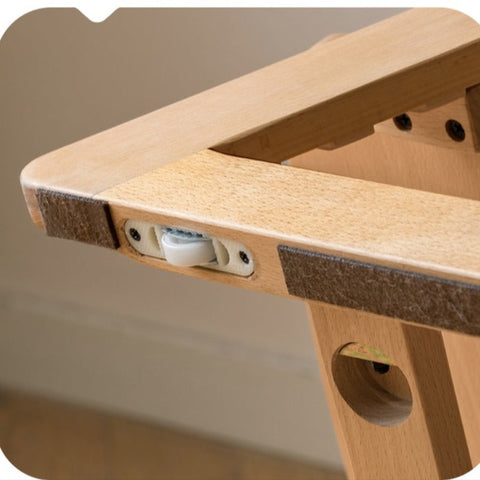 Beech Solid Wood Kids Adjustable Study Chair Green Leaves Ergonomic Learning Chair with Cushion & Pedal