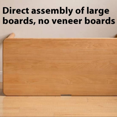 Beech Solid Wood Childrens Learning Desk Natural Finish Adjustable Height Writing Table for Kids