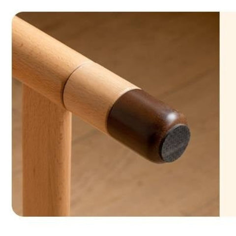 Beech Solid Wood Childrens Learning Desk Natural Finish Adjustable Height Writing Table for Kids