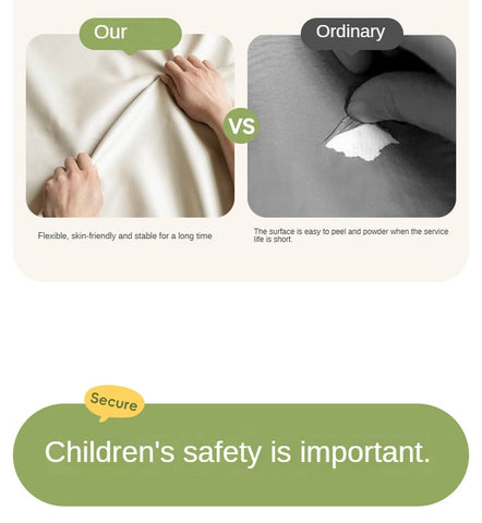 Beech Solid Wood Adjustable Children Study Chair with Leather Seat & Stackable Design in Olive Green Milky White Lemon Yellow