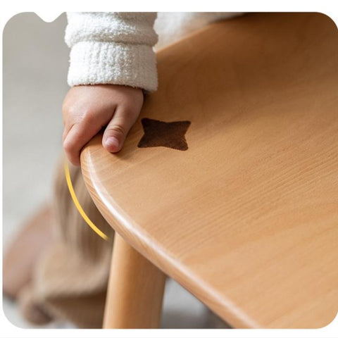 Beech Solid Wood Natural Finish Handmade Childrens Table for Study Play & Craft