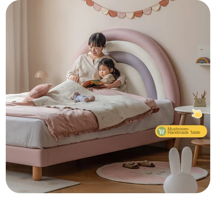 Organic leather Children's Soft Rainbow Bed.