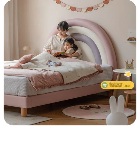 Organic leather Children's Soft Rainbow Bed.