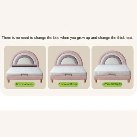 Organic leather Children's Soft Rainbow Bed.