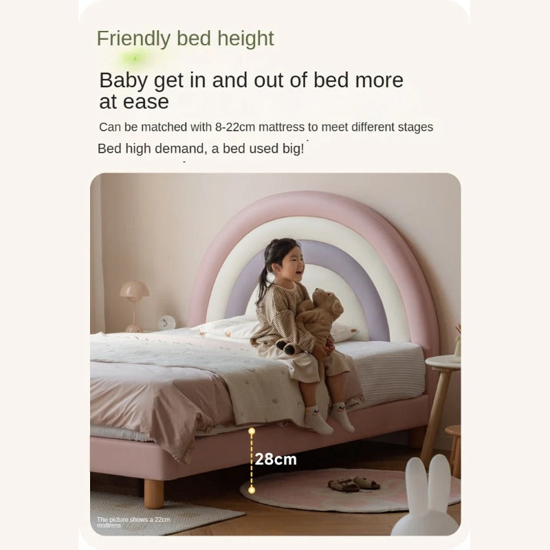 Organic leather Children's Soft Rainbow Bed.