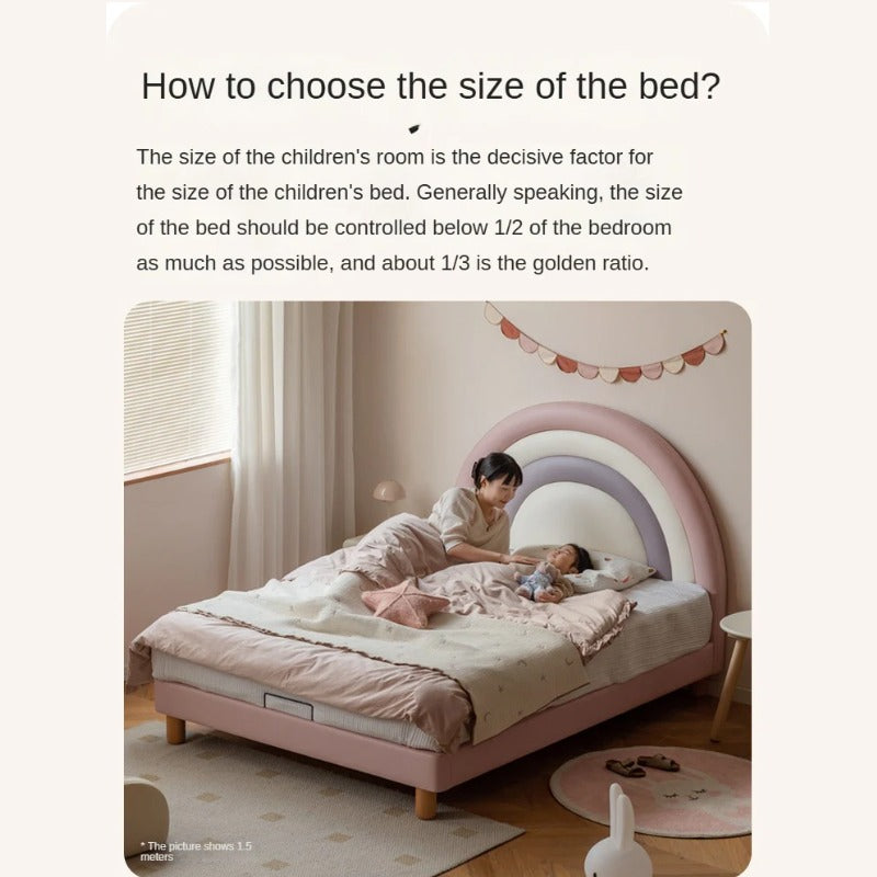 Organic leather Children's Soft Rainbow Bed.