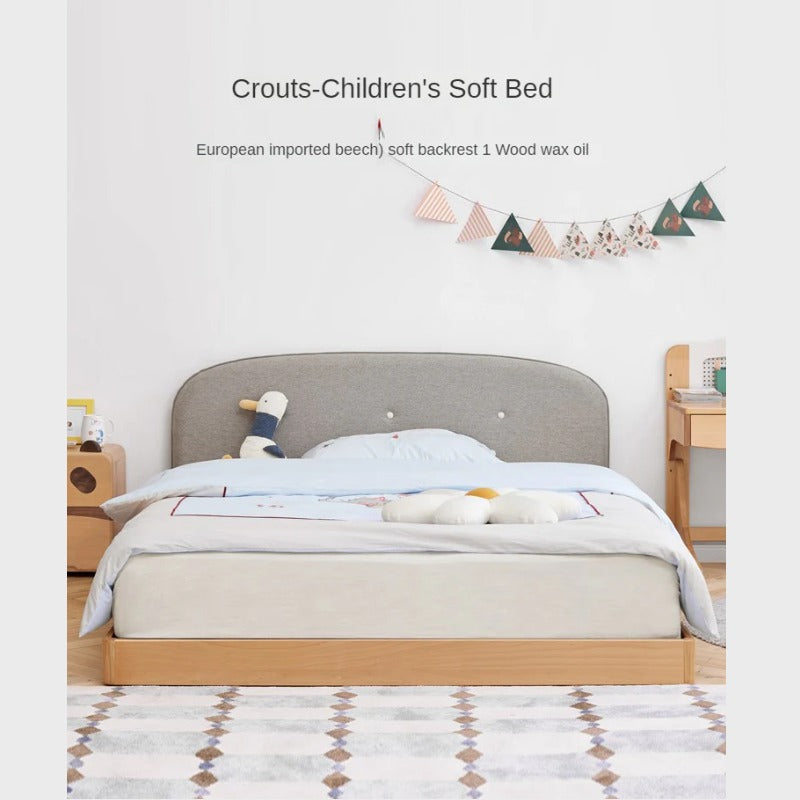 Beech Solid Wood Children's Soft Single Bed