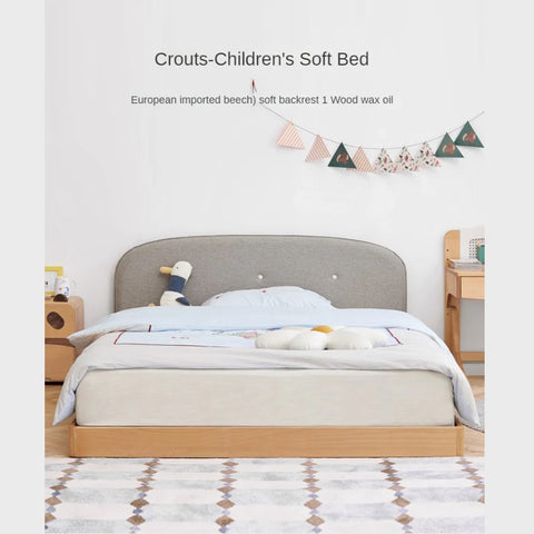 Beech Solid Wood Children's Soft Single Bed